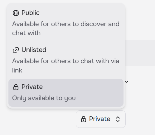 Character.AI Privacy Settings