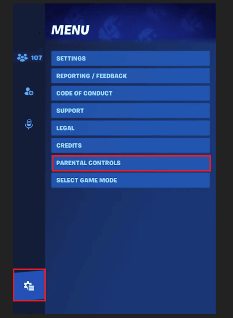 set up parental controls for Fortnite