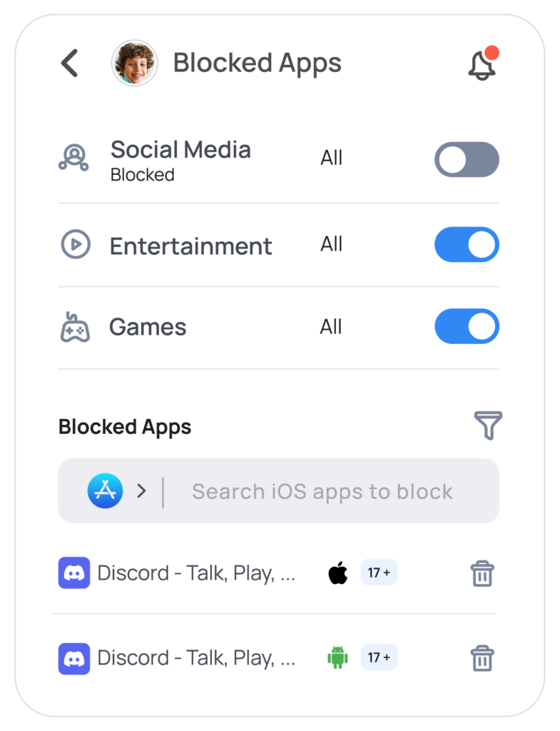 Block Discord App by Mobicip Parental Controls