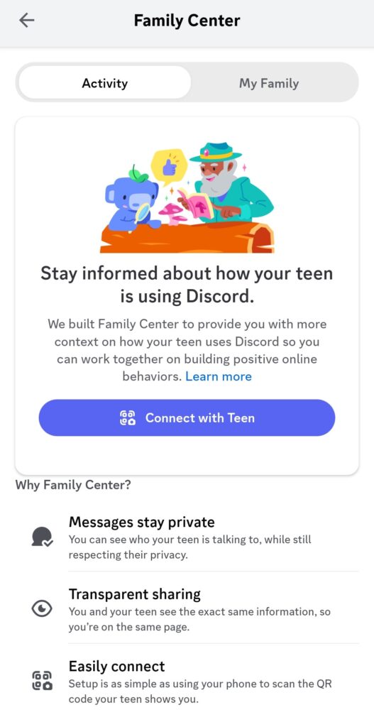 Discord Usage Tracker Family Centre