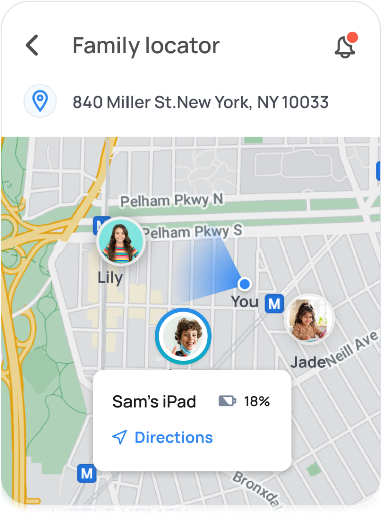 Family Locator for children