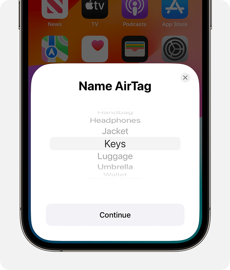 Naming AirTag