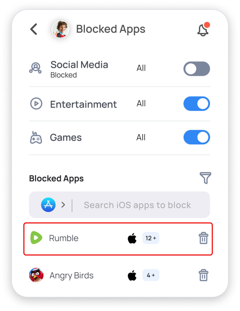 Block Apps for your child