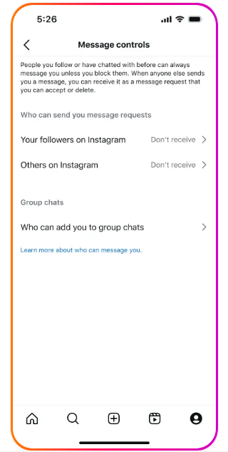 Stricter Messaging Settings Instagram Teens