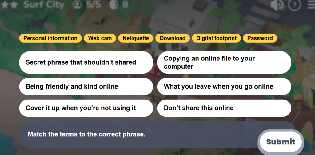 Safe Online Surfing Internet Safety Game